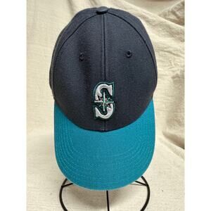 Seattle Mariners MLB Baseball Cap Navy Teal Strapback Genuine Merchandise Hat